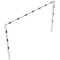 Height restriction barriers | stationary | fixed, 100 x 100 mm, for casting in concrete | total width: 5000 mm | clear height: approx. 2300 mm